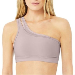 ALO Yoga Lavender One-Shoulder Bra